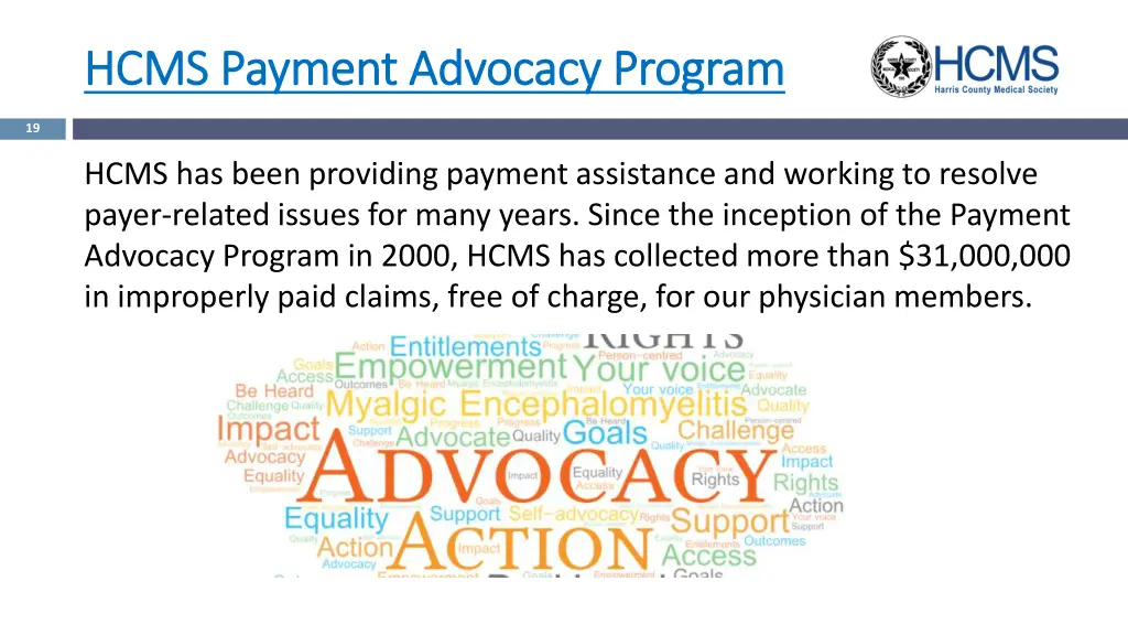 hcms payment advocacy program hcms payment