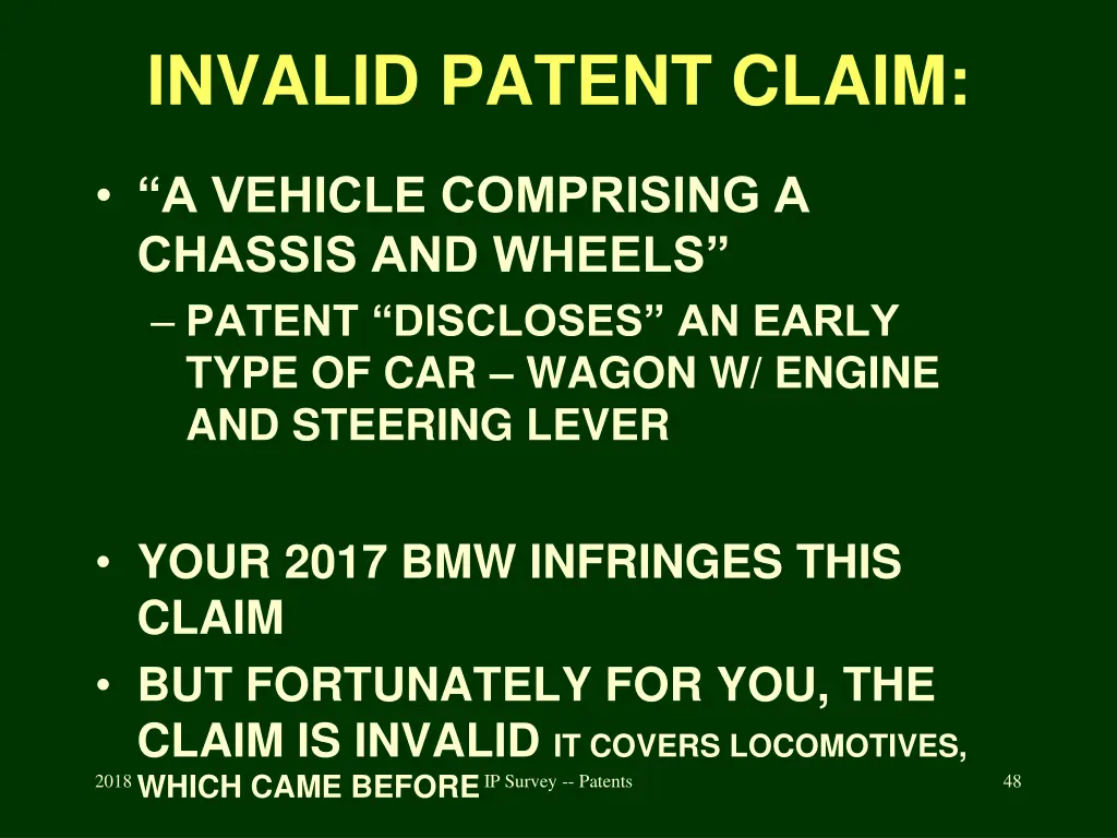 invalid patent claim