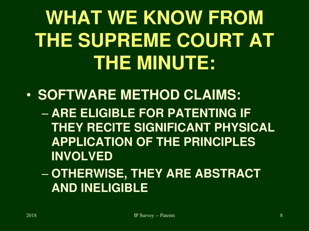 what we know from the supreme court at the minute