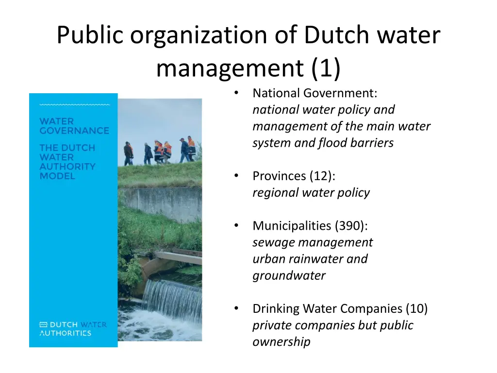 public organization of dutch water management 1