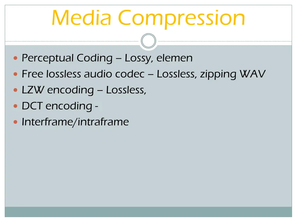 media compression