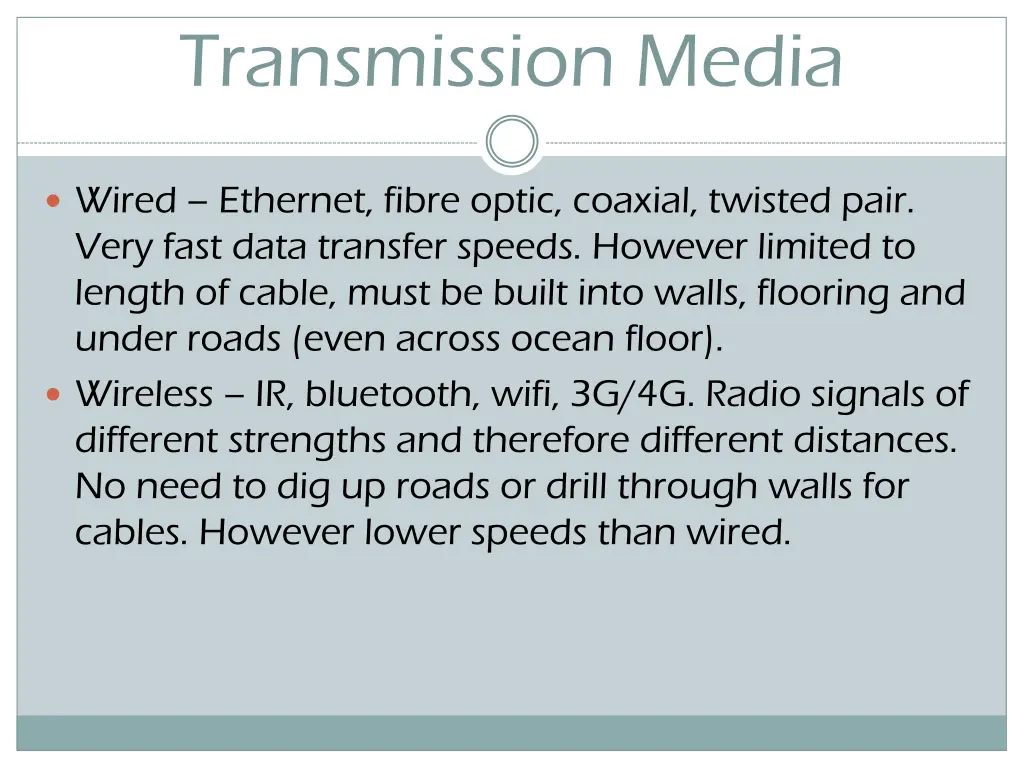 transmission media