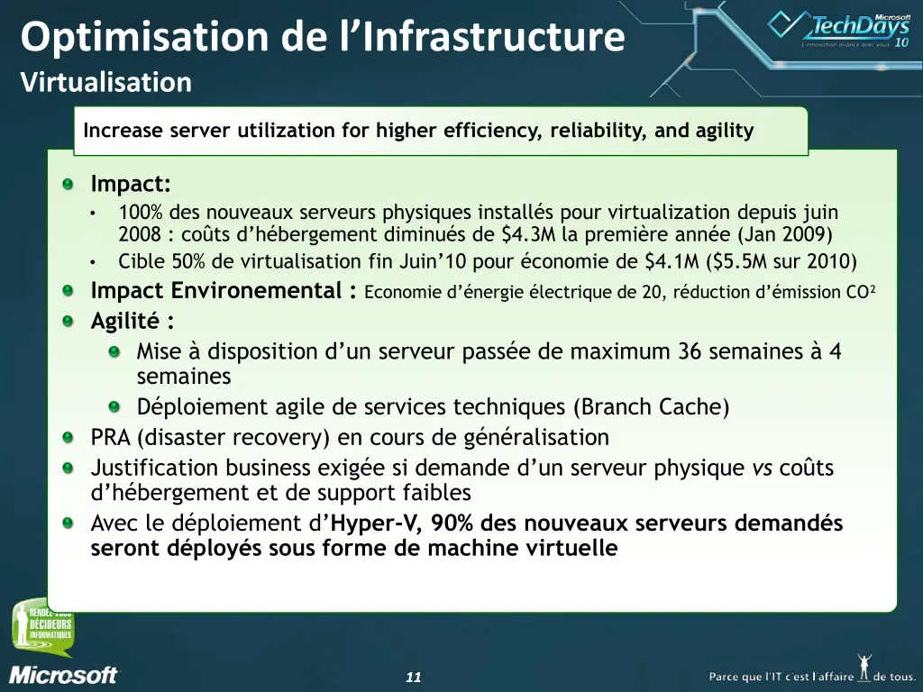 optimisation de l infrastructure virtualisation