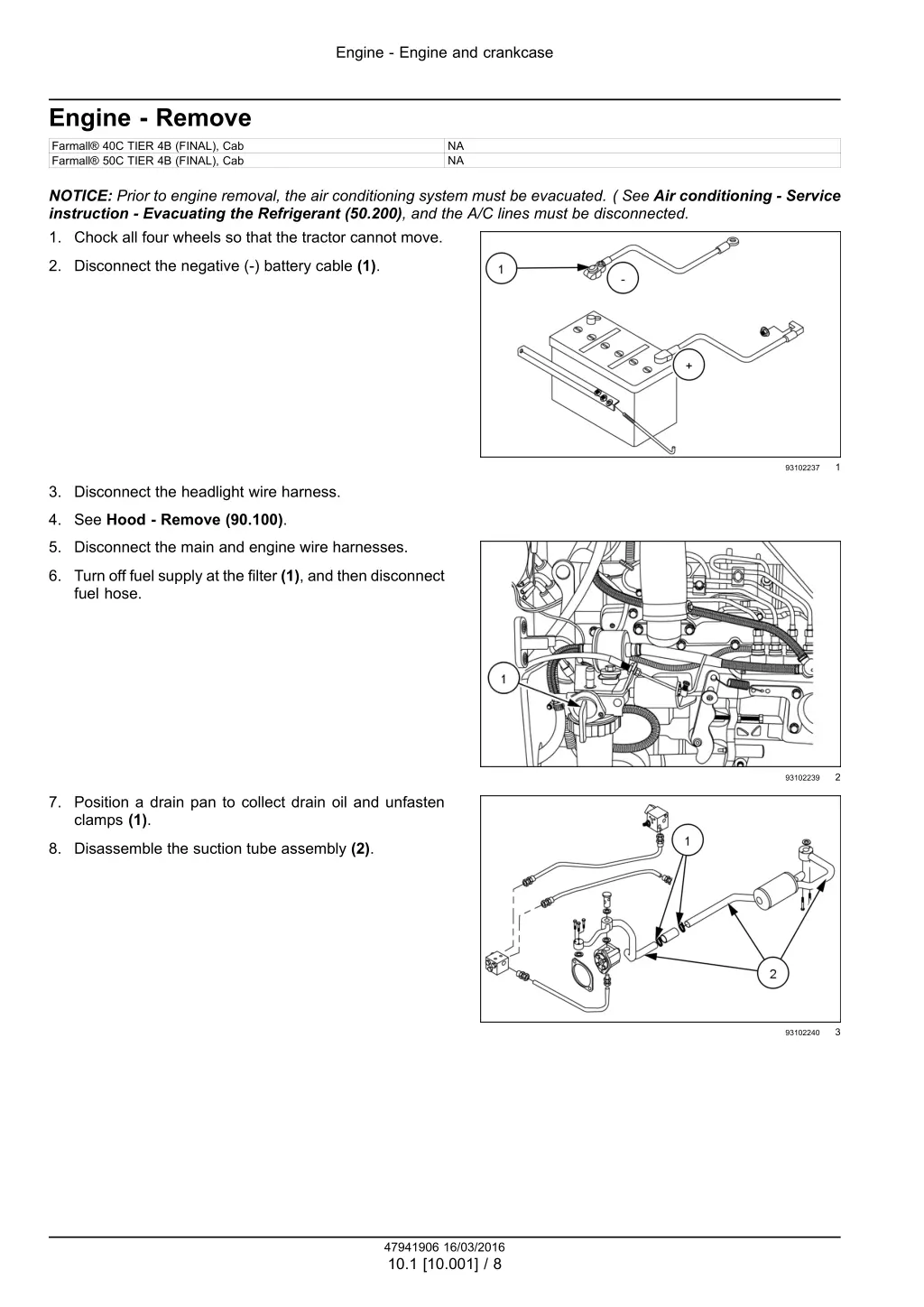 engine engine and crankcase 5