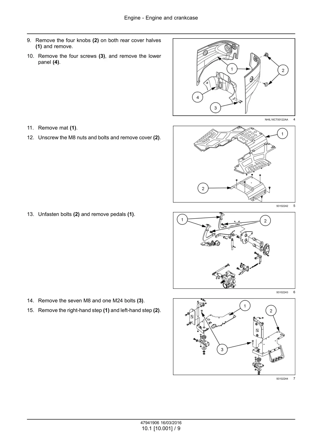 engine engine and crankcase 6