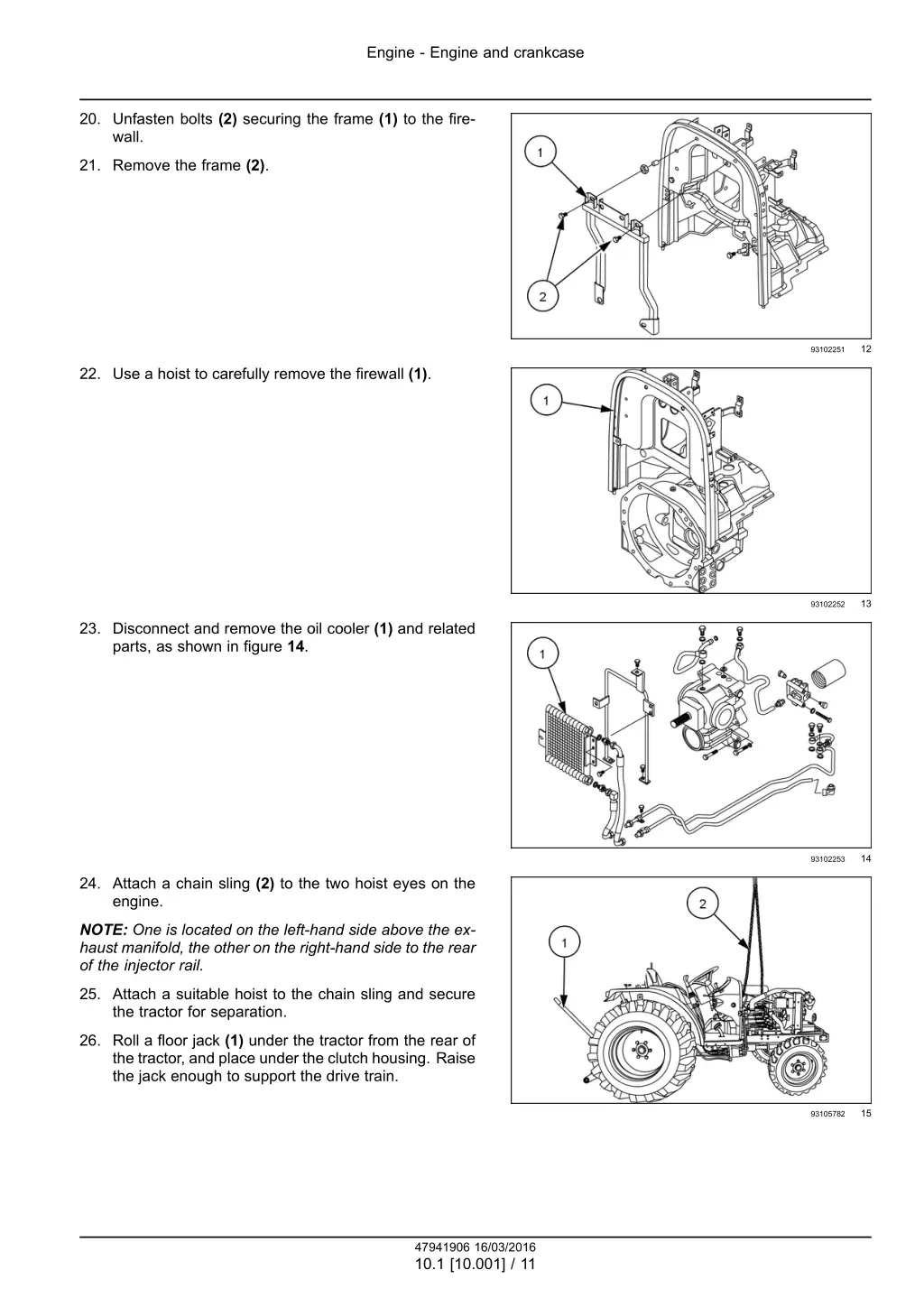 engine engine and crankcase 8