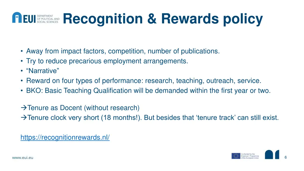 recognition rewards policy