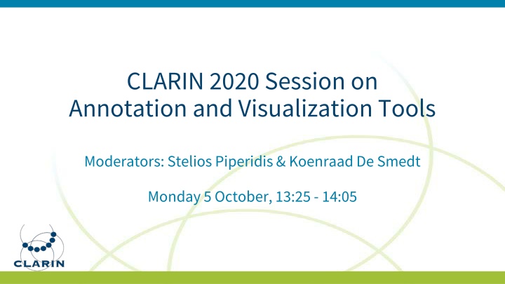 clarin 2020 session on annotation