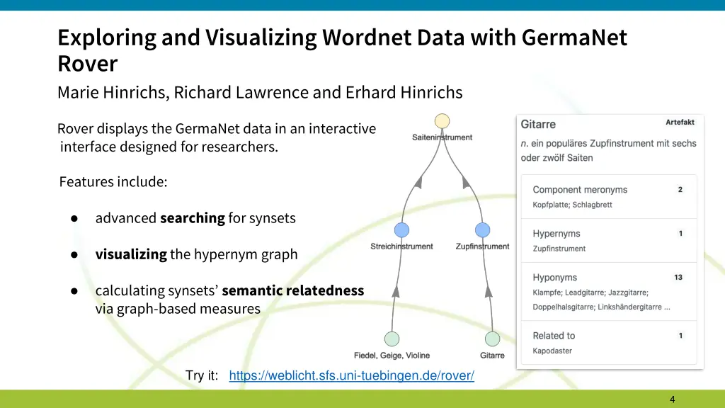 exploring and visualizing wordnet data with