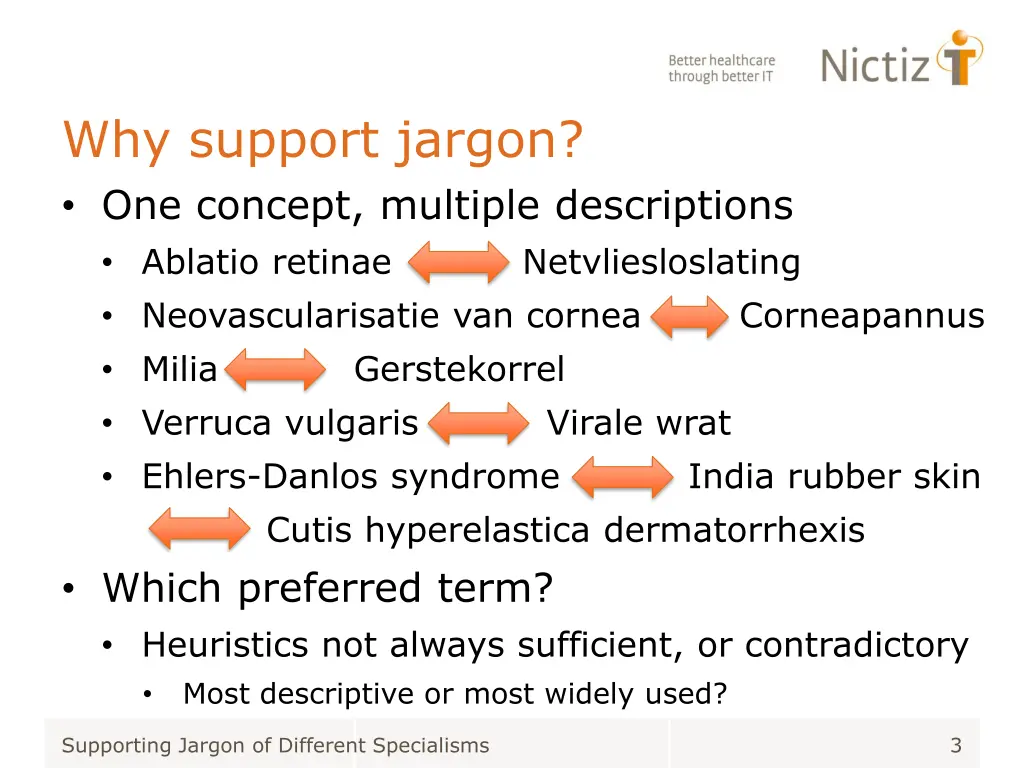 why support jargon one concept multiple