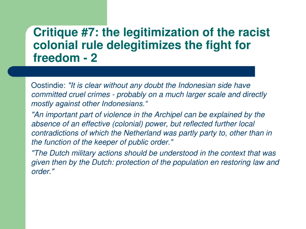 critique 7 the legitimization of the racist 1