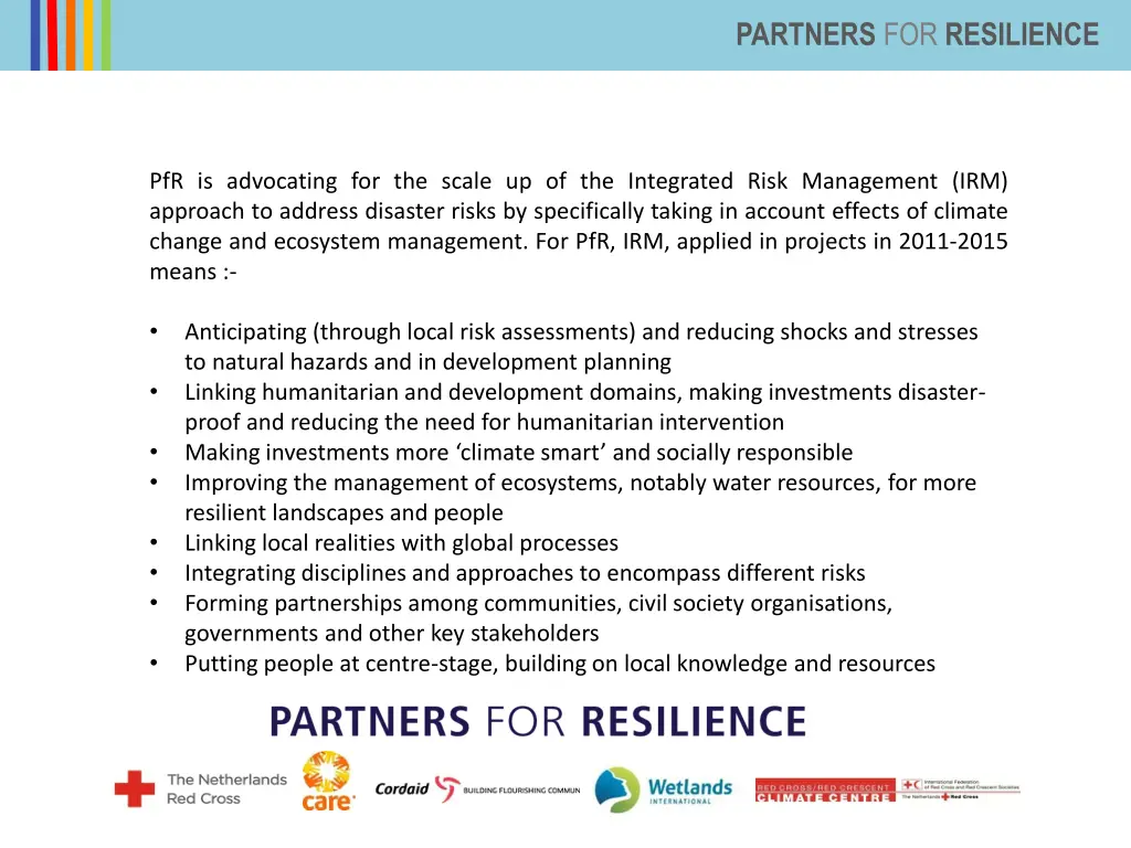 partners for resilience 1