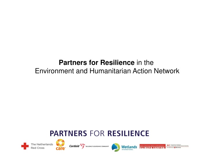 partners for resilience in the environment