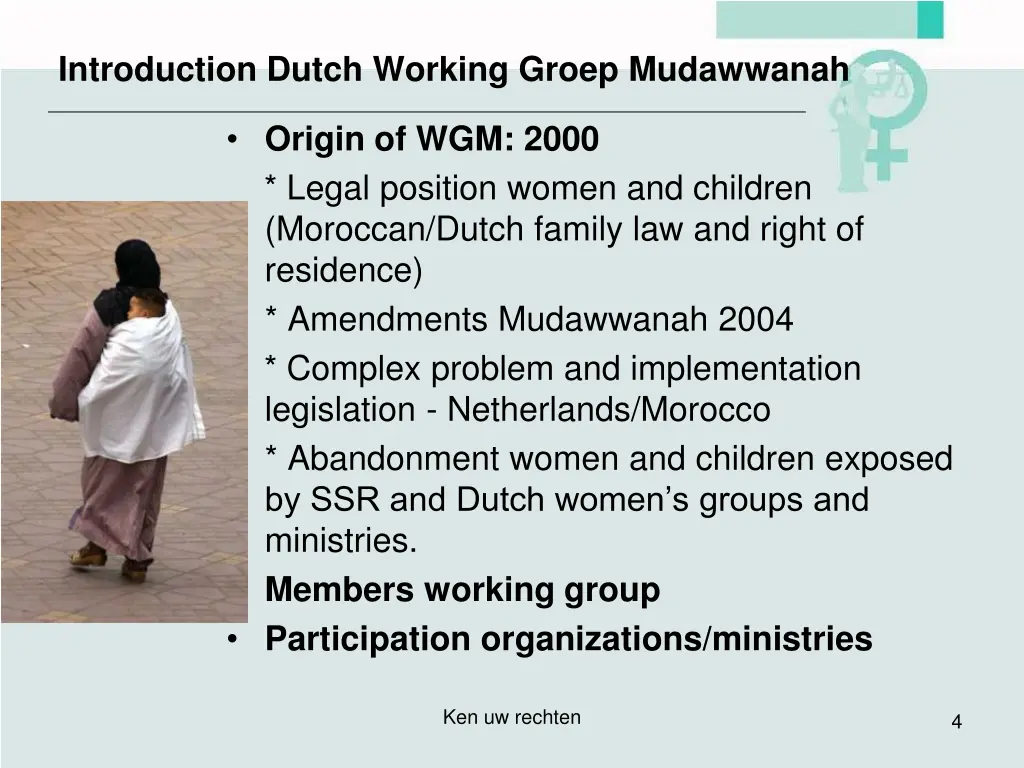 introduction dutch working groep mudawwanah