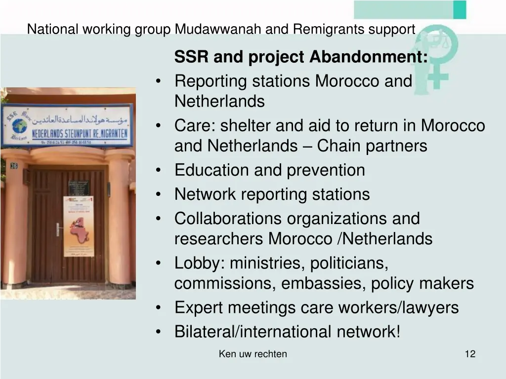 national working group mudawwanah and remigrants