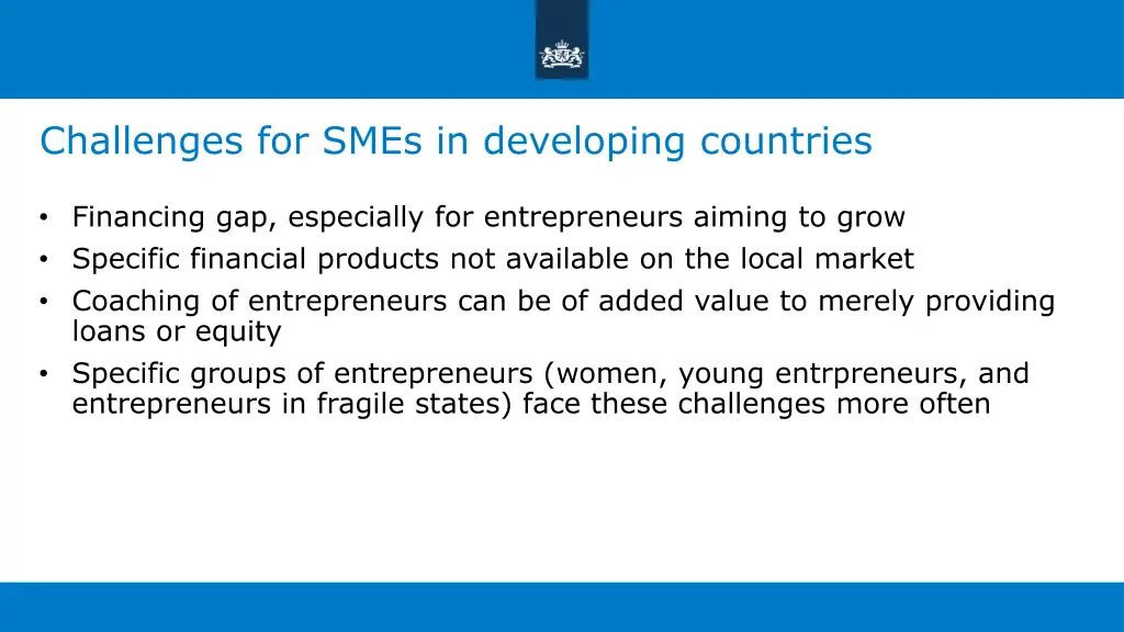 challenges for smes in developing countries