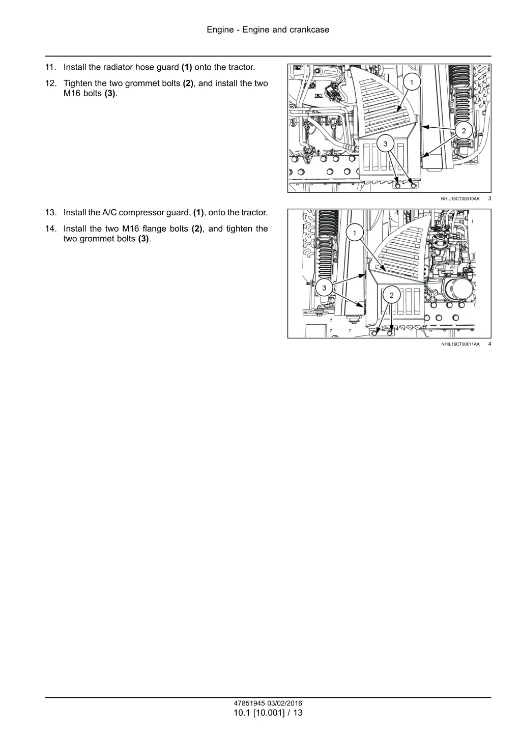 engine engine and crankcase 10