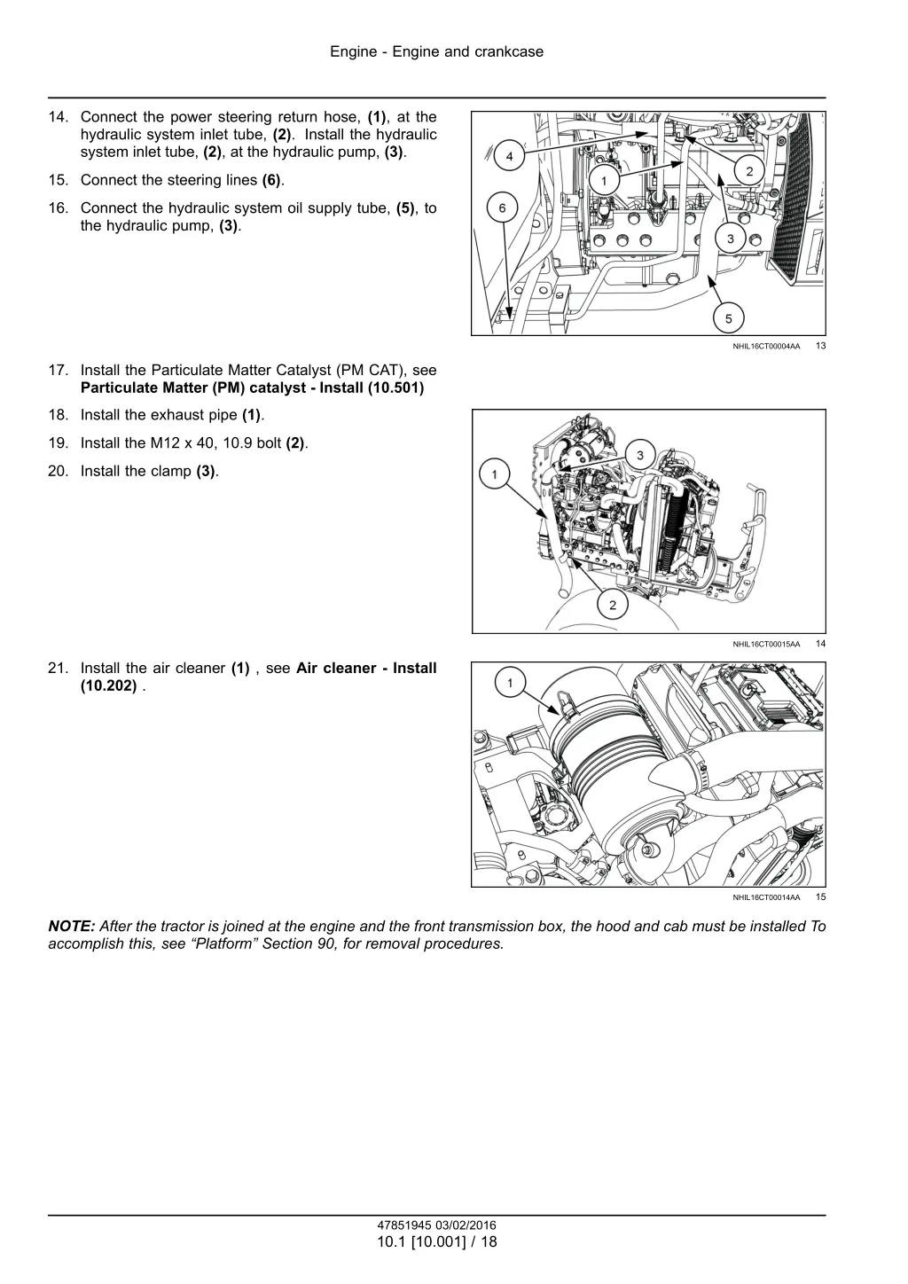 engine engine and crankcase 15