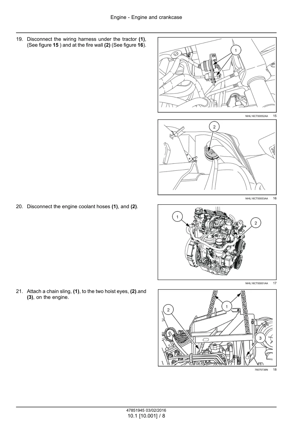 engine engine and crankcase 5