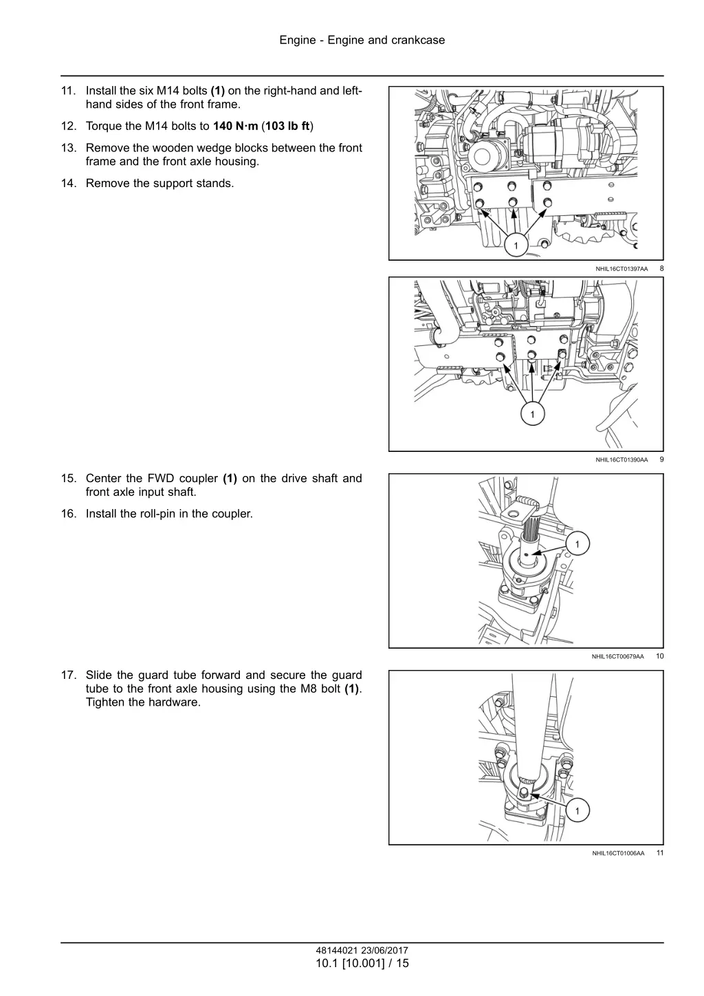 engine engine and crankcase 11