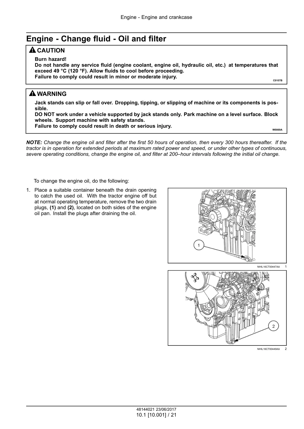 engine engine and crankcase 17