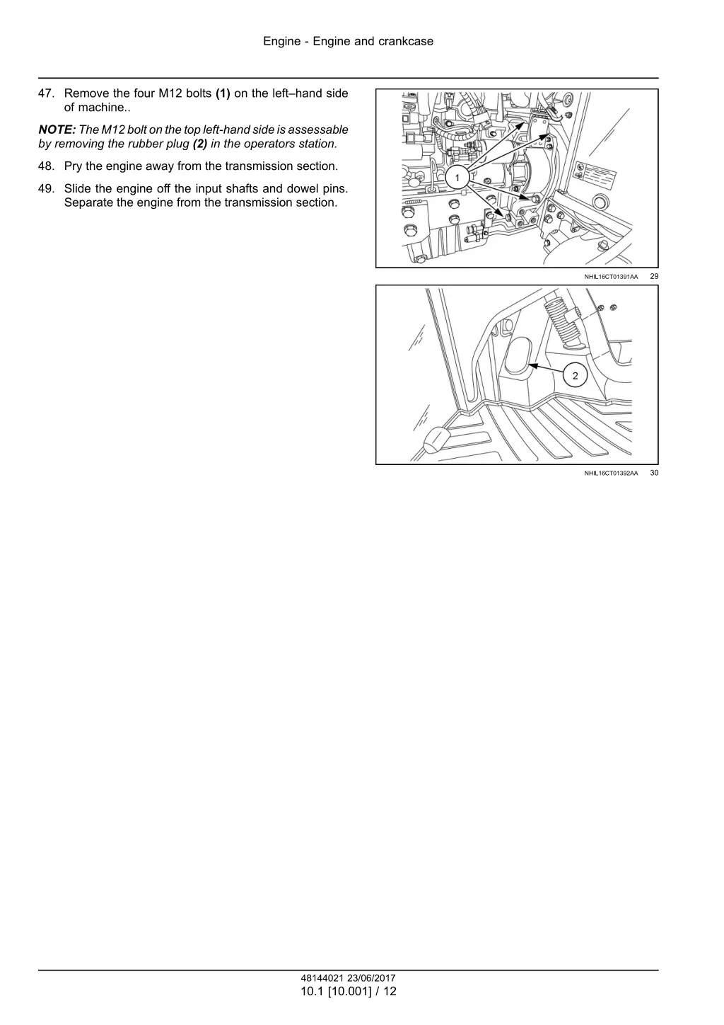 engine engine and crankcase 8