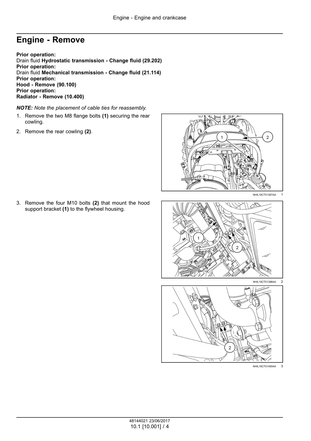 engine engine and crankcase