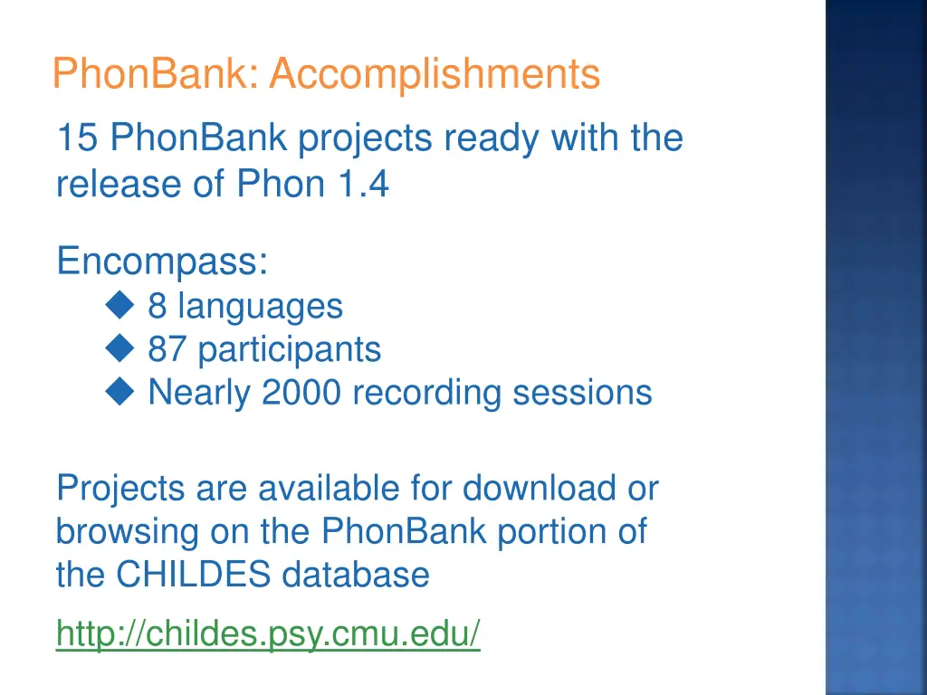 phonbank accomplishments 15 phonbank projects