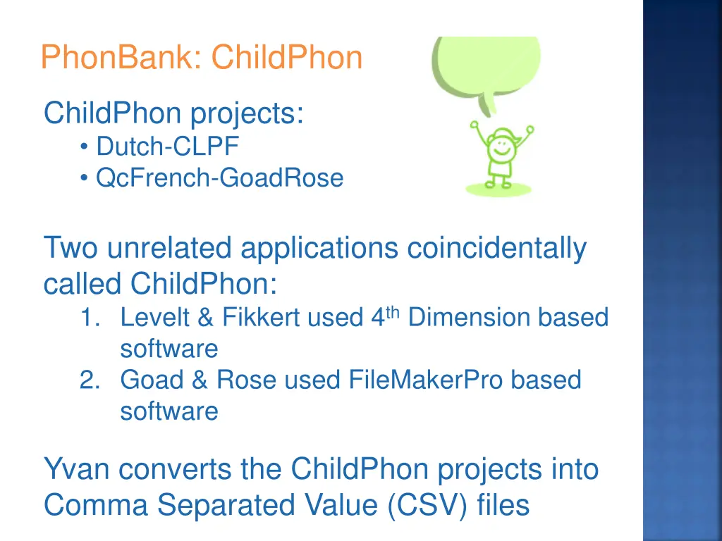 phonbank childphon