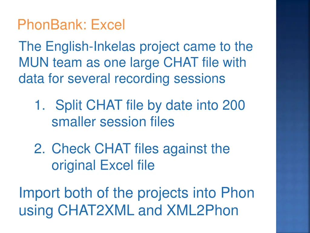 phonbank excel the english inkelas project came