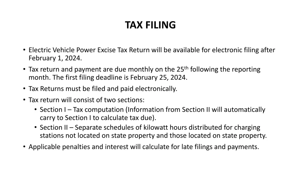 tax filing