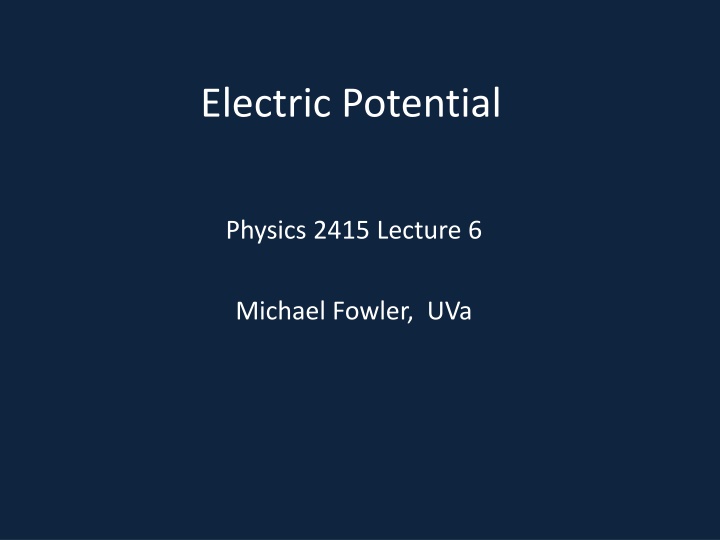 electric potential