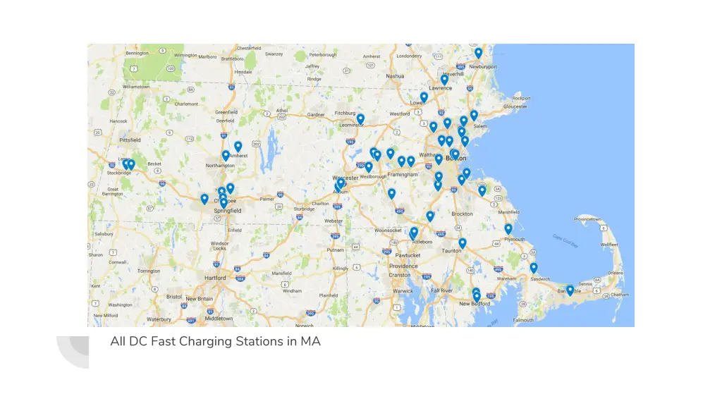 all dc fast charging stations in ma