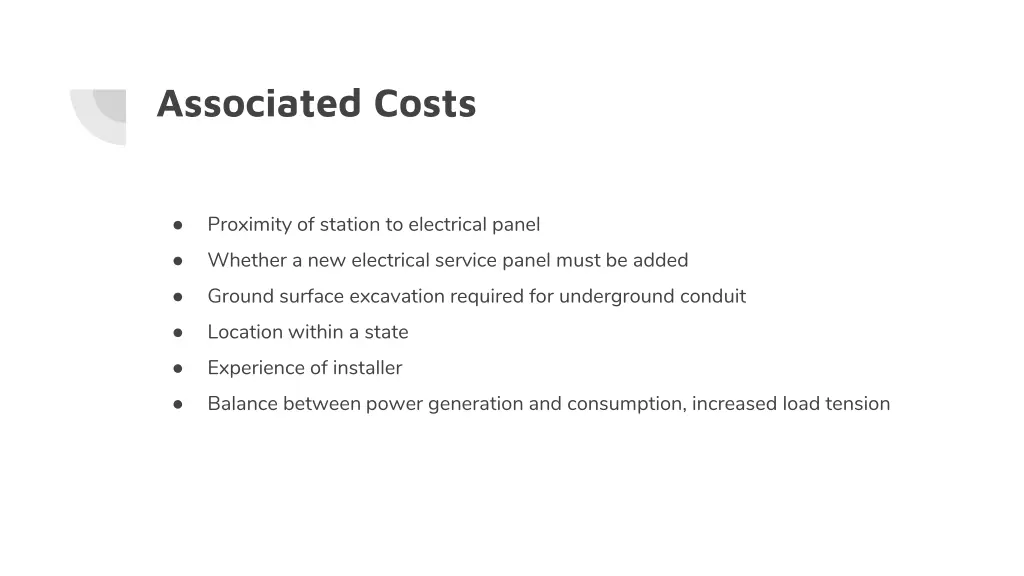 associated costs