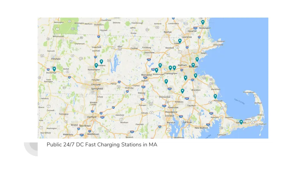 public 24 7 dc fast charging stations in ma