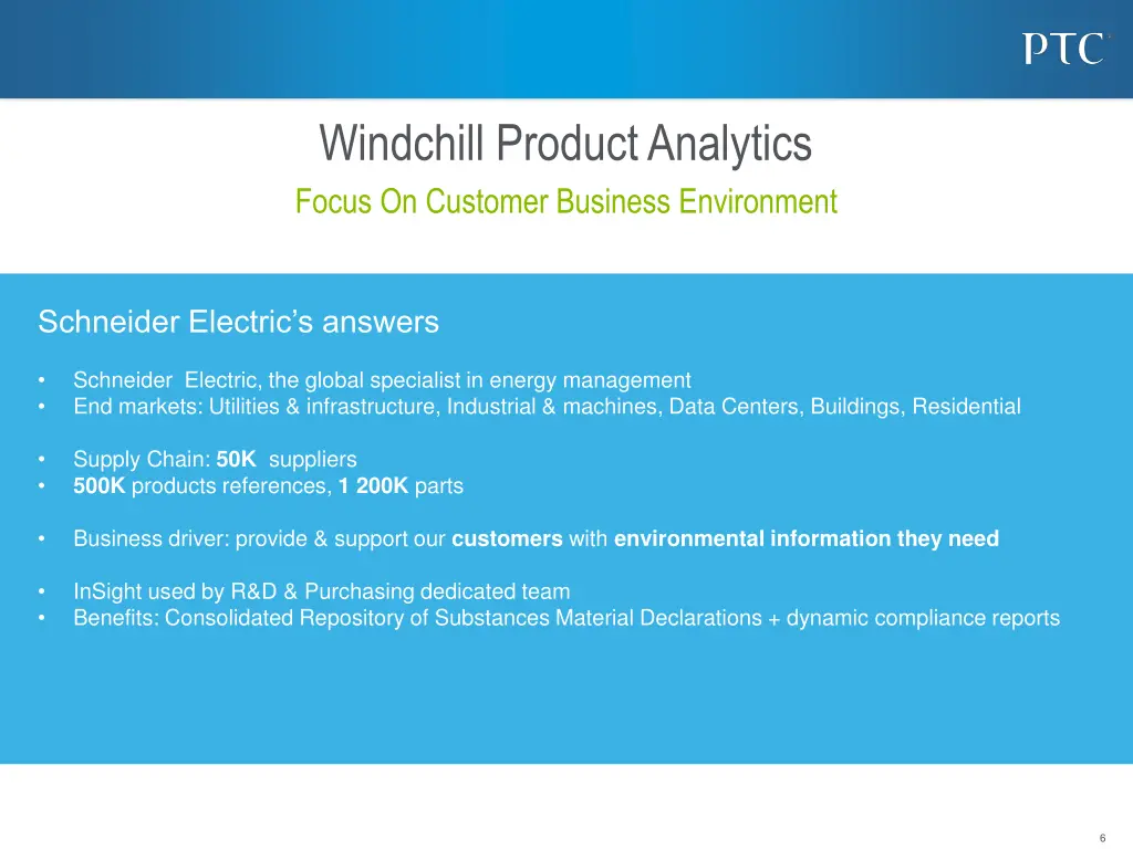 windchill product analytics focus on customer 1