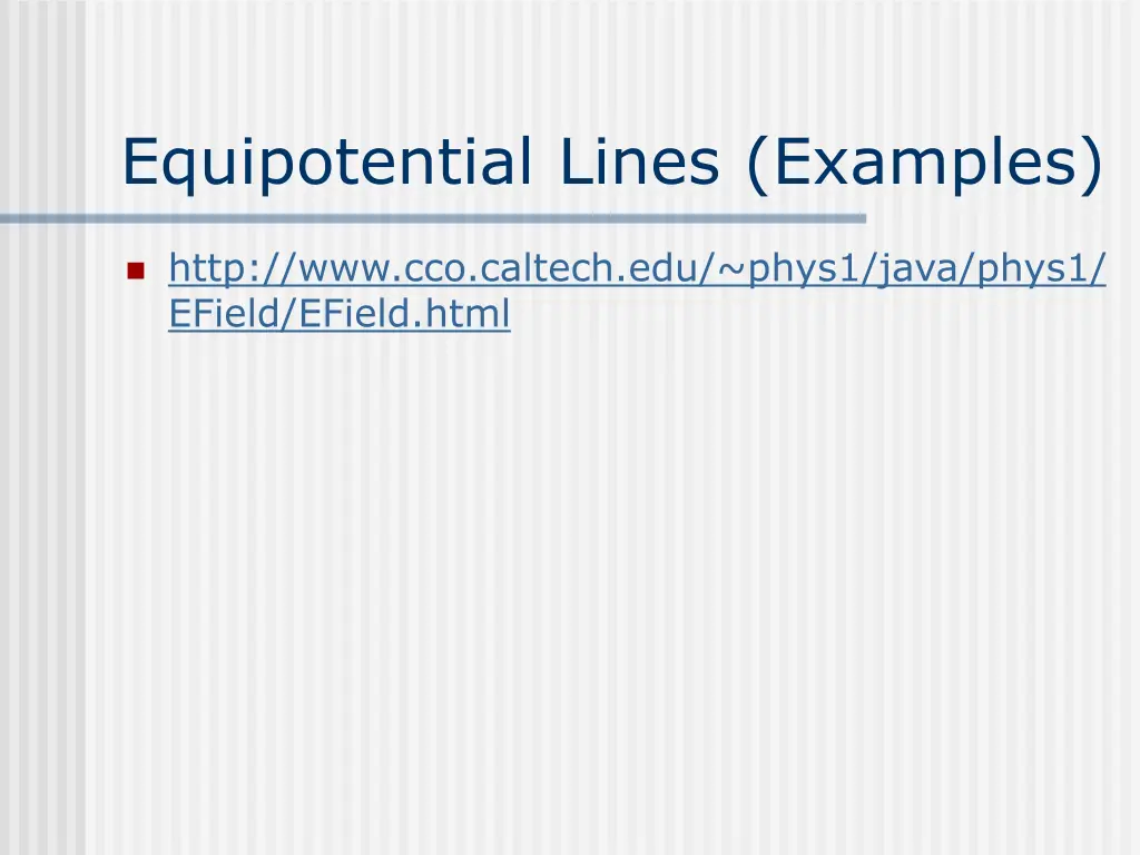 equipotential lines examples