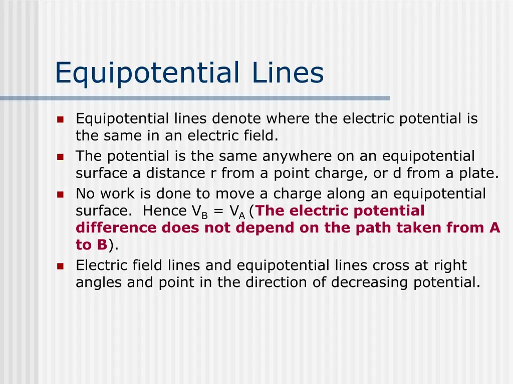 equipotential lines