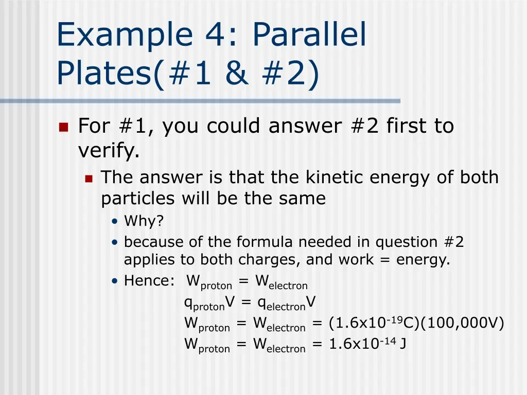 example 4 parallel plates 1 2