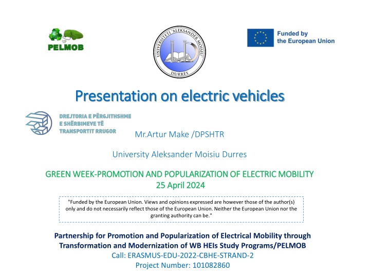 presentation on electric vehicles presentation