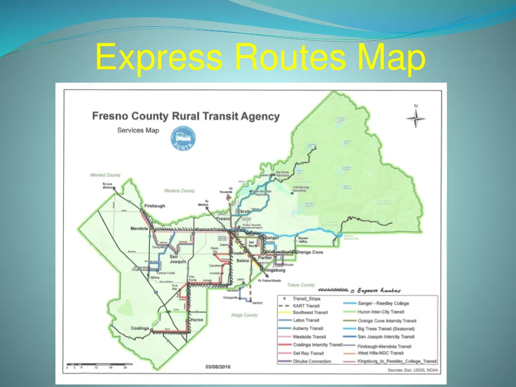 express routes map