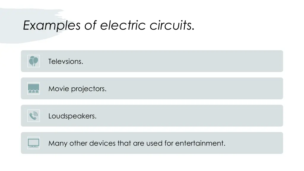 examples of electric circuits