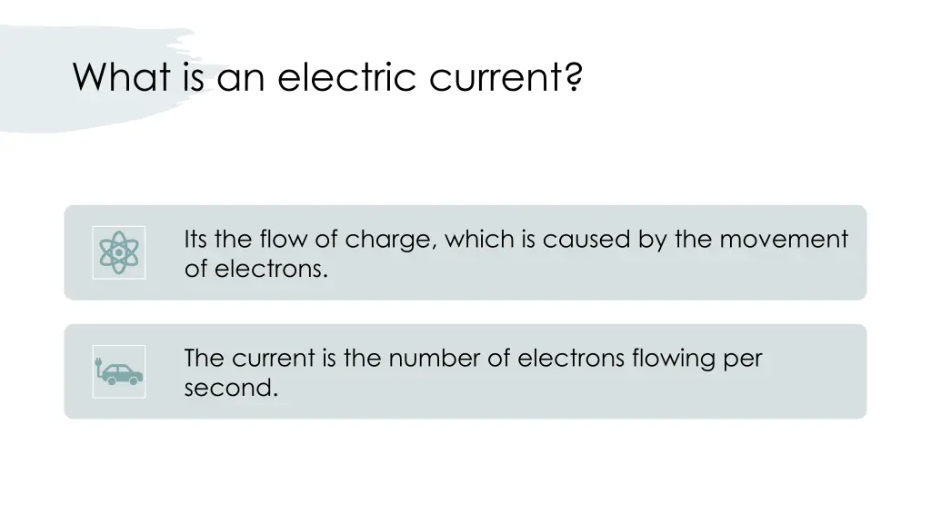 what is an electric current