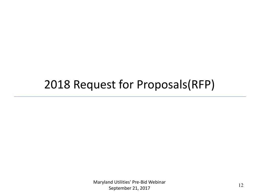 2018 request for proposals rfp