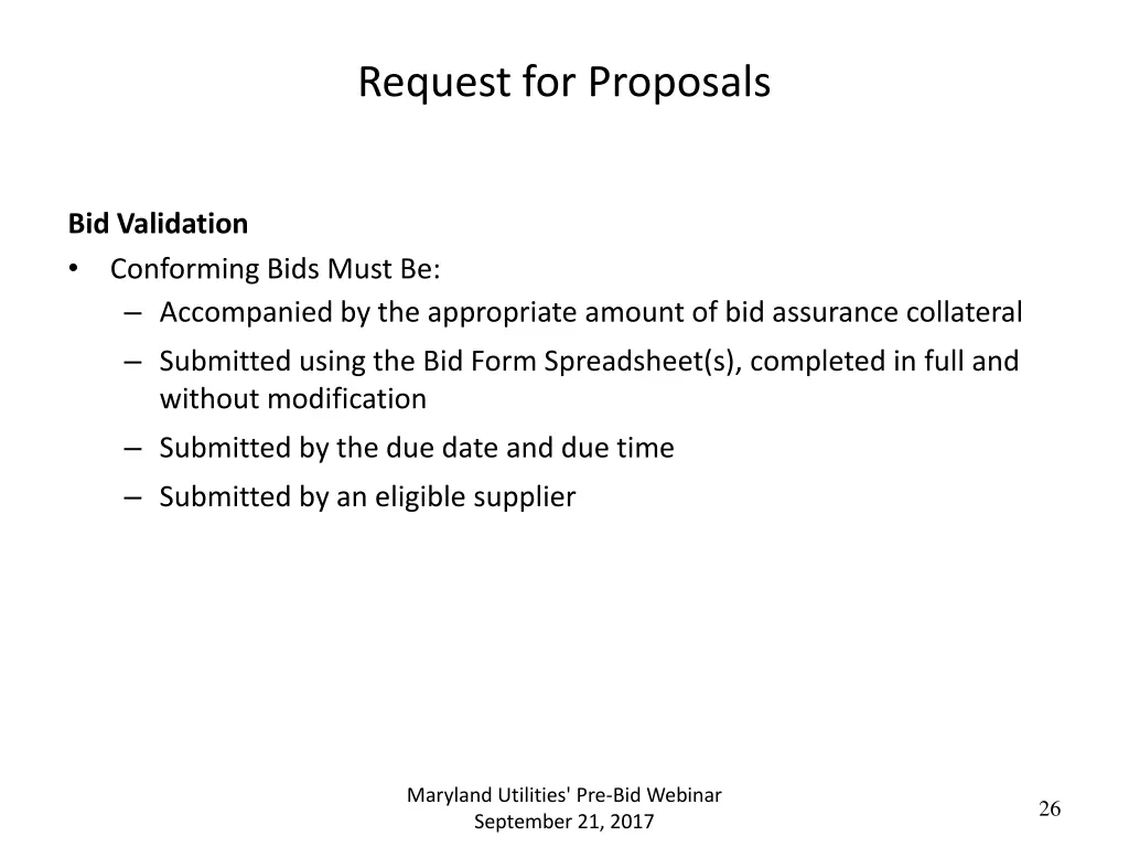 request for proposals 12