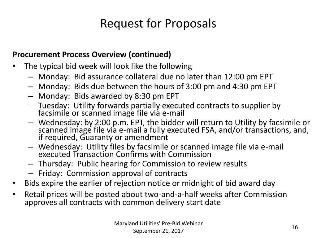 request for proposals 2