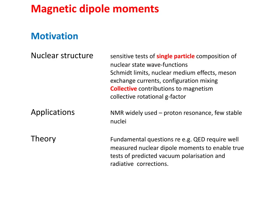 magnetic dipole moments