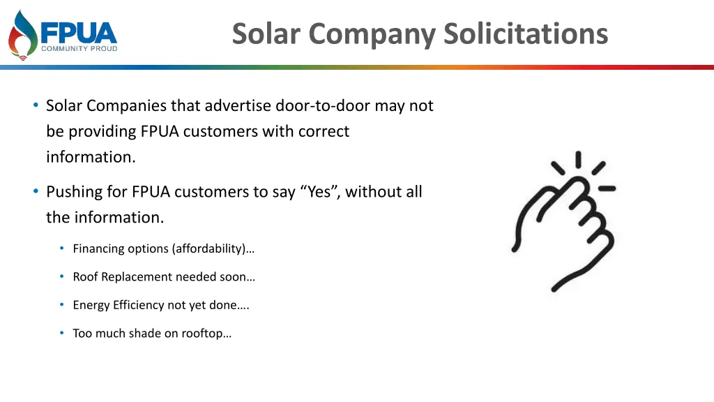 solar company solicitations