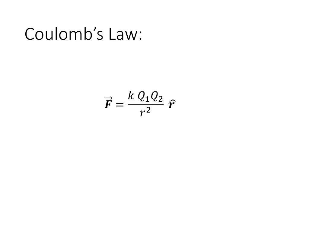 coulomb s law