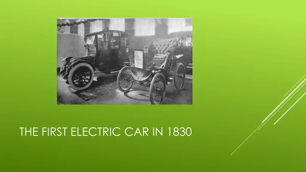 the first electric car in 1830